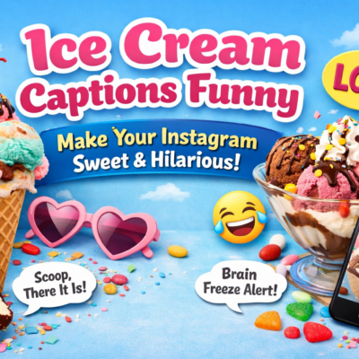 Funny Ice Cream Captions for Instagram & Social Media Posts
