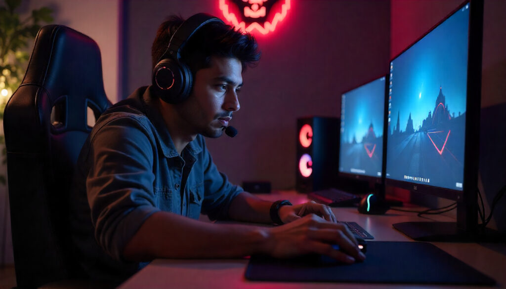 PC gaming setup in India)