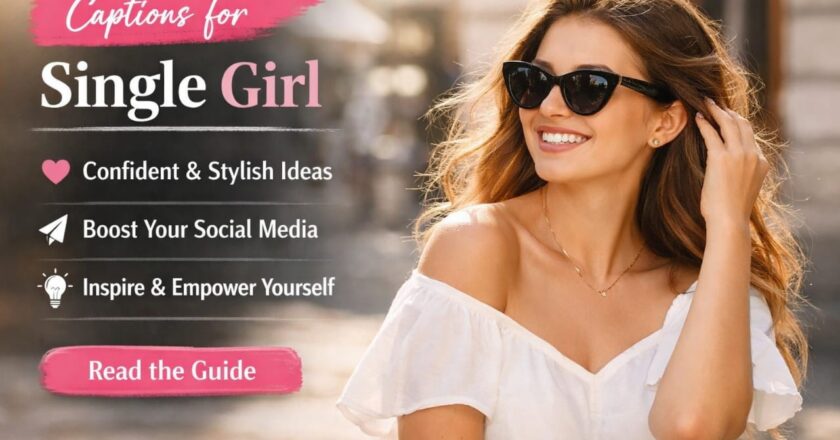 Caption for a Single Girl – Best Stylish & Confident Caption Ideas